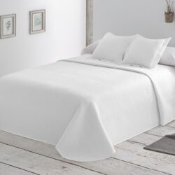 COLCHA LISA REVERSIBLE BLANCA