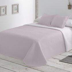 COLCHA LISA REVERSIBLE MALVA